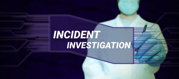 Conceptual Display Incident Investigation Business Idea Responsible Integrity Incident — Foto de Stock