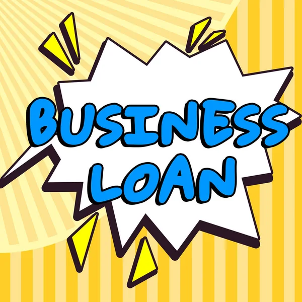Konzeptionelle Bildunterschrift Business Loan Internet Concept Credit Mortgage Financial Assistance — Stockfoto