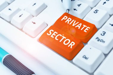 Özel sektör kavramsal görüntüleme, iş genel değerlendirmesi hükümetin kontrolünde olmayan veya sahibi olmadığı bir ekonominin bir parçası