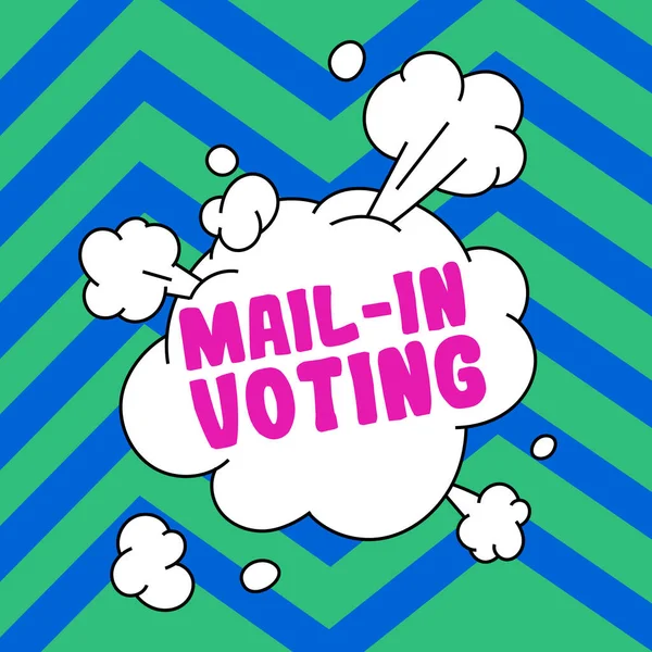Conceptual Display Mail Voting Business Showcase Voting Election Ballot Papers — Stock Fotó