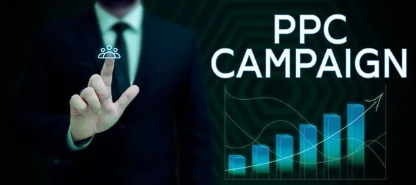 Conceptual caption Ppc Campaign, Business overview use PPC in order to promote their products and services