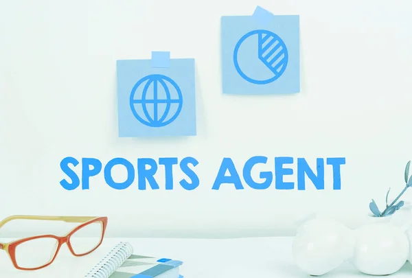 Text showing inspiration Sports Agent, Business approach person manages recruitment to hire best sport players for a team