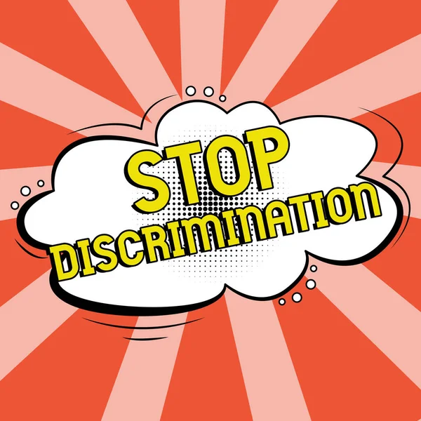 Text Som Visar Inspiration Stoppa Diskriminering Verksamhetsöversikt Förhindra Olagligt Utgrävningsbrott — Stockfoto