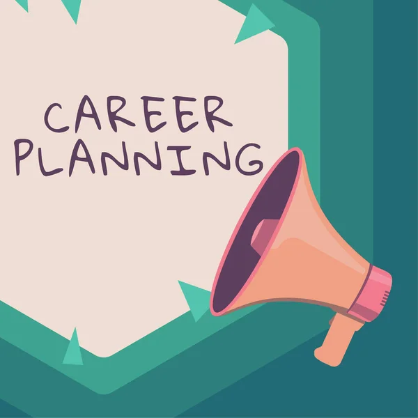 Kariyer Planlama Kavram Bir Hedef Listesi Bunları Gerçekleştirmek Için Atabileceğiniz — Stok fotoğraf