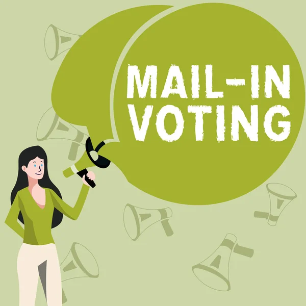 Writing Displaying Text Mail Voting Conceptual Photo Voting Election Ballot — Stock Fotó