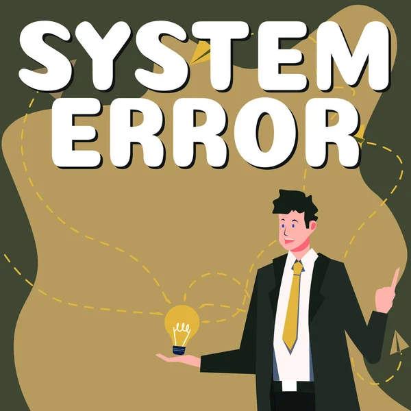 Conceptual Display System Error Business Idea Technological Failure Software Collapse —  Fotos de Stock