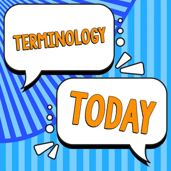 Conceptual Display Terminology Word Written Terms Used Particular Technical Application — Stok fotoğraf