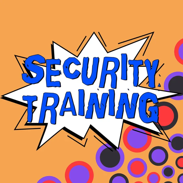 Handwriting text Security Training, Internet Concept providing security awareness training for end users