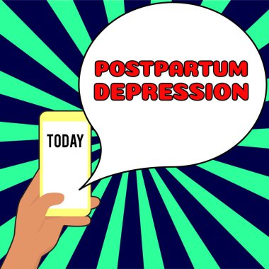 Doğum sonrası depresyon, iş düşüncesi, doğum sonrası yoğun depresyon içeren bir ruh hali bozukluğu.