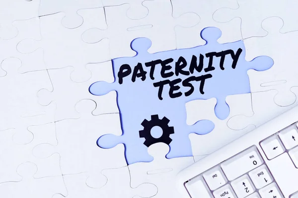 Conceptual Caption Paternity Test Business Approach Test Dna Determine Whether — 스톡 사진