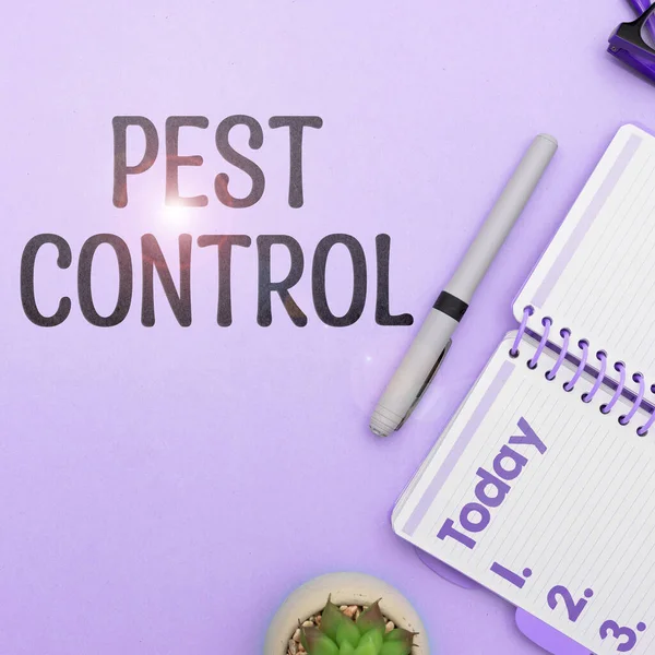Text Showing Inspiration Pest Control Business Idea Killing Destructive Insects — 스톡 사진