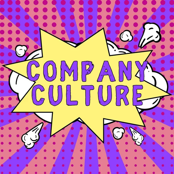 Handwriting Text Company Culture Business Overview Environment Elements Which Employees — Stok fotoğraf