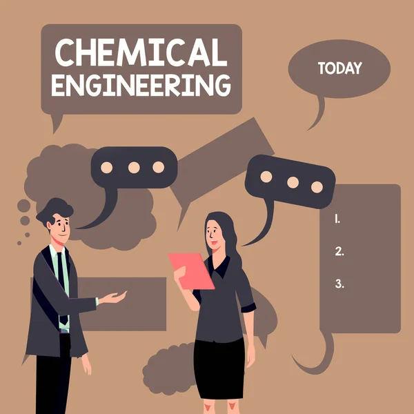 Text showing inspiration Chemical Engineering, Business approach developing things dealing with the industrial application of chemistry