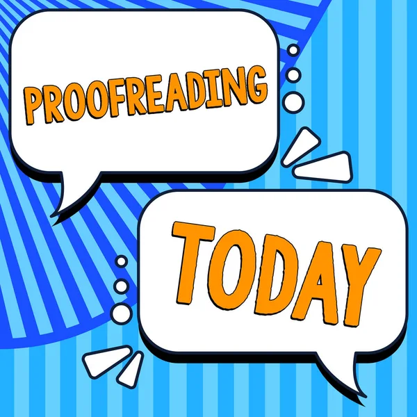 Conceptual Display Proofreading Business Overview Act Reading Marking Spelling Grammar —  Fotos de Stock
