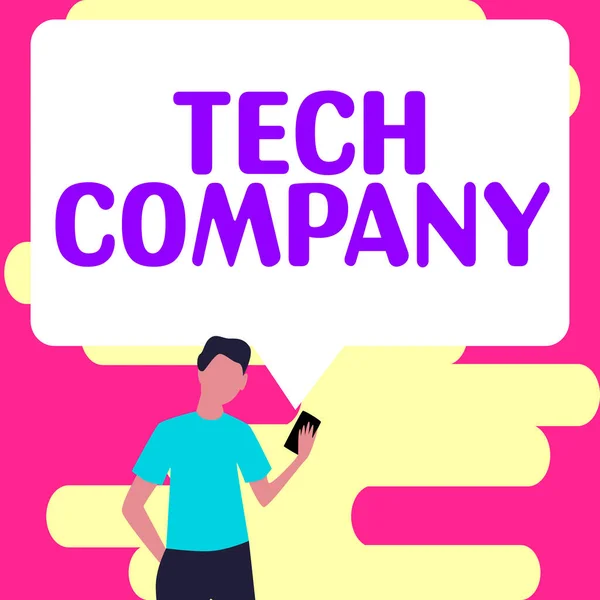 Conceptuele Weergave Tech Company Business Concept Een Bedrijf Dat Oplossingen — Stockfoto
