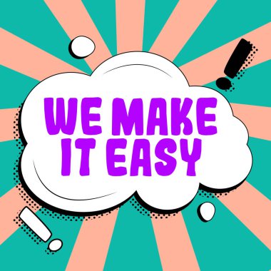 El yazısı metni İşi Kolaylaştırırız, İş vitrininde sunulan çözümler iş fikirlerini kolaylaştırır