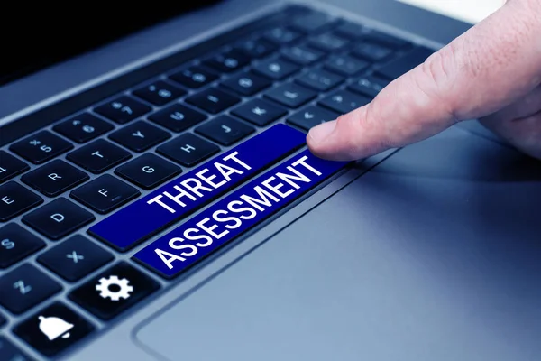 Conceptual caption Threat Assessment, Business showcase determining the seriousness of a potential threat