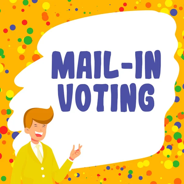 Inspiration Showing Sign Mail Voting Word Voting Election Ballot Papers — Stock Fotó