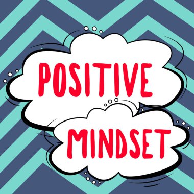 Metin başlığı Olumlu Düşünceler, İş Genel Bakış Zihinsel ve Duygusal tutum İyi tarafından odaklanır