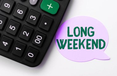 İlham veren Uzun Hafta Sonu, İnternet Konsepti Uzun Tatil Sezonu Dinlenme Süresi