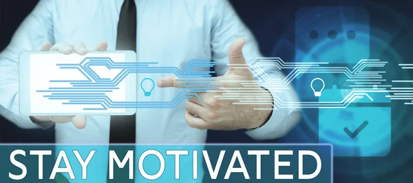 Text Caption Presenting Stay Motivated Conceptual Photo Reward Yourself Every — Stock Photo, Image