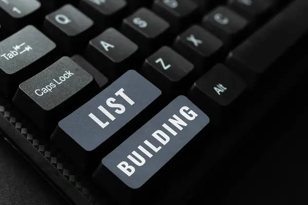 Sign Displaying List Building Internet Concept Database People You Can — Stockfoto