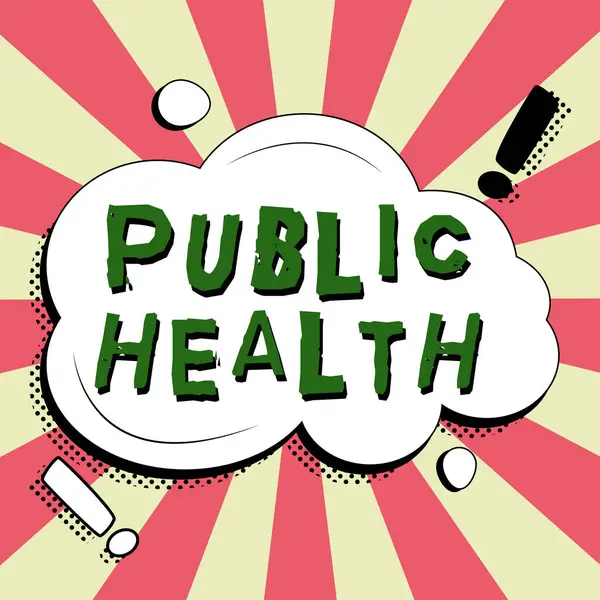 Legenda Conceitual Saúde Pública Abordagem Negócios Promover Estilos Vida Saudáveis — Fotografia de Stock