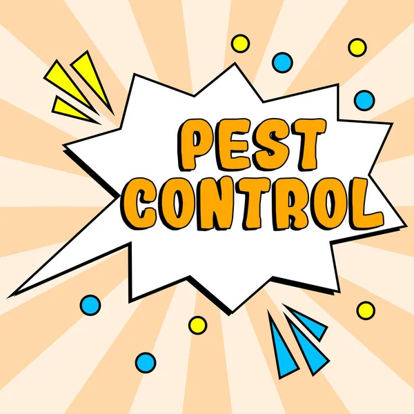 Psaní Textů Pest Control Word Killing Destructive Hmyz Který Útočí — Stock fotografie