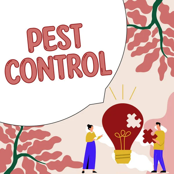 Conceptual Display Pest Control Business Idea Zabíjení Destruktivního Hmyzu Který — Stock fotografie