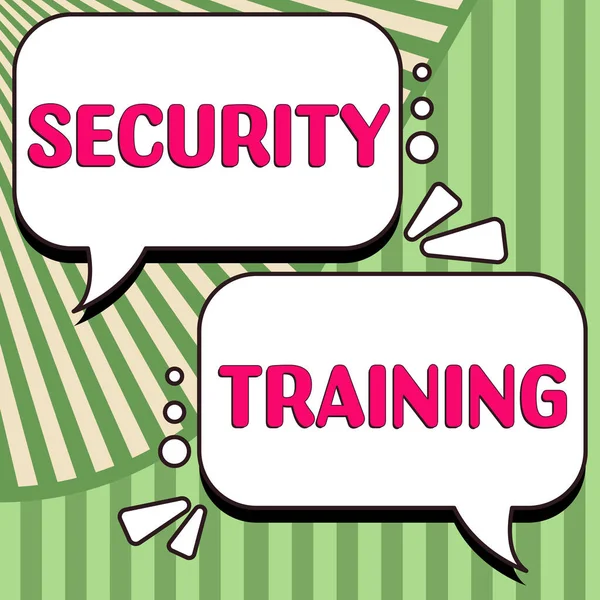 Text caption presenting Security Training, Word for providing security awareness training for end users