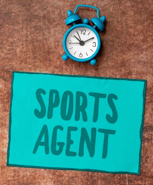 Inspiration showing sign Sports Agent, Business overview person manages recruitment to hire best sport players for a team