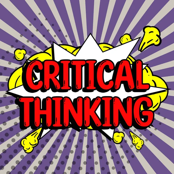 Inspiration Showing Sign Critical Thinking Business Approach Sequence Stages Project — 스톡 사진
