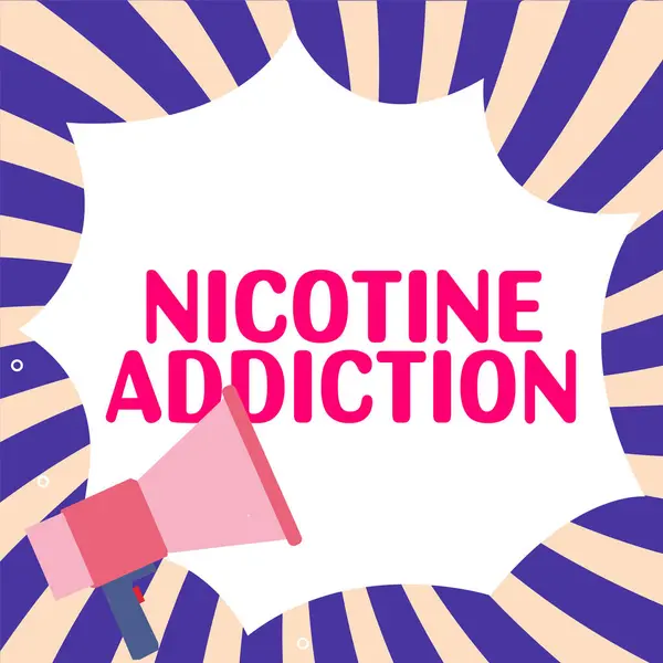 Conceptuele Weergave Nicotine Verslaving Zakelijke Benadering Voorwaarde Van Verslaafd Zijn — Stockfoto