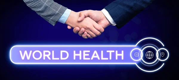 Exibição Conceitual World Health Word Escrito Dia Mundial Ação Dedicado — Fotografia de Stock