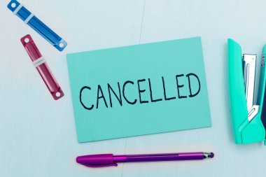 Gösterim metninin yazılması iptal edildi, İnternet Kavramı planlanan olayın gerçekleşmeyeceğini belirledi veya duyurdu