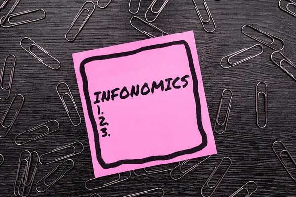Text Caption Presenting Infonomics Business Idea Visual Image Used Represent — Stock Photo, Image
