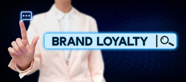 Conceptual caption Brand Loyalty, Business overview Repeat Purchase Ambassador Patronage Favorite Trusted