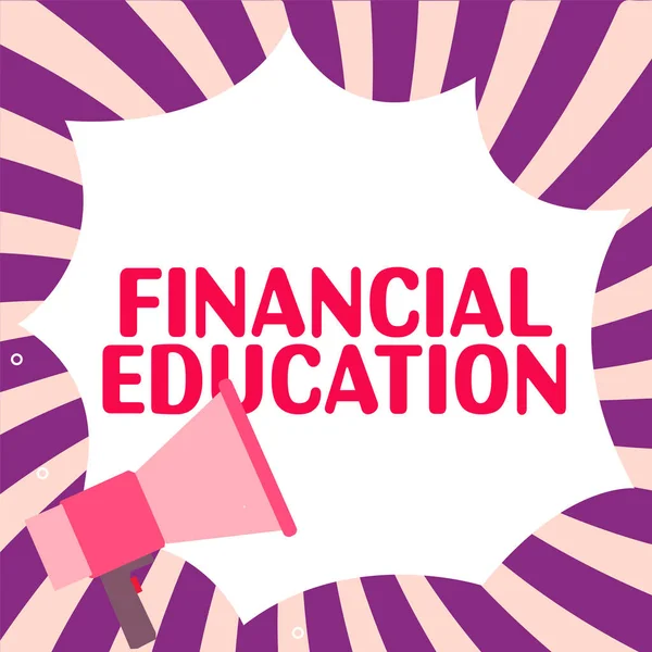 Handschrift Financieel Onderwijs Business Idee Inzicht Monetaire Gebieden Zoals Financiën — Stockfoto