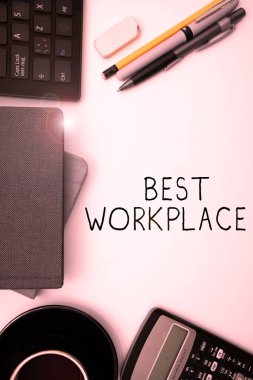 En İyi İş Yeri, İş Konsepti İdeal Şirketi 'nin yüksek tazminatsız çalışmasını gösteren metin