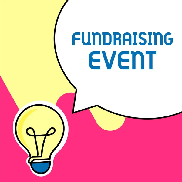 Inspiration Showing Sign Fundraising Event Business Overview Campaign Whose Purpose — Stockfoto