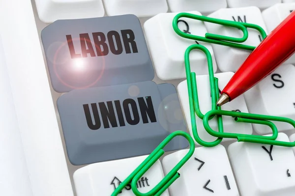 Inspiration showing sign Labor Union, Conceptual photo rules relating to rights and responsibilities of workers