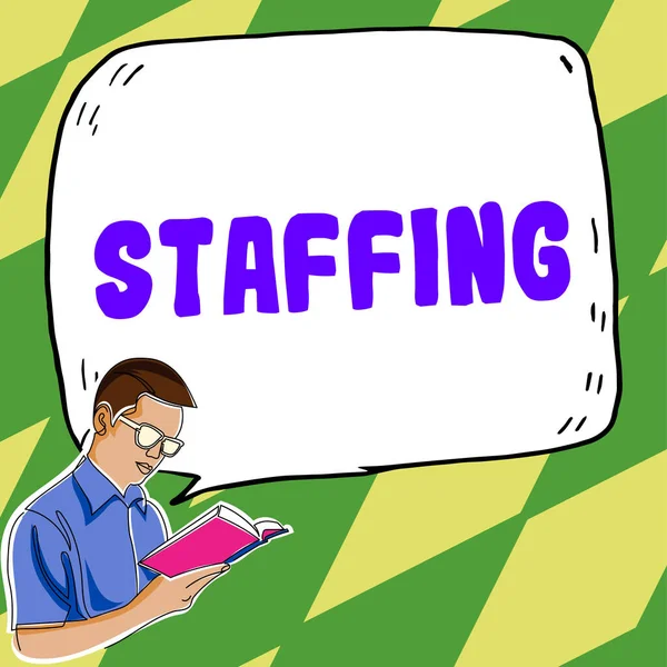 Text Showing Inspiration Staffing Word Percentage Workers Replaced New Employees — Stok fotoğraf
