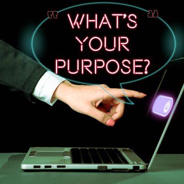 Bir şeyin neden yapıldığını ya da ne için var olduğunu anlamak için İş Genel Bakış Sorunuzu gösteren metin işareti