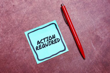 İşaret levhası göstermek için ilham gereklidir, iş konsepti gereklidir. Konumundan dolayı birinden bir eylem gereklidir.