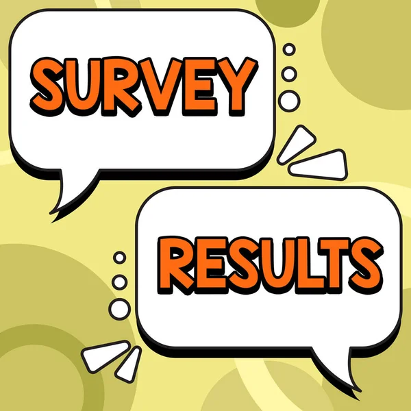 Inspiration Showing Sign Survey Results Business Idea Result Activity Collects — Stok fotoğraf