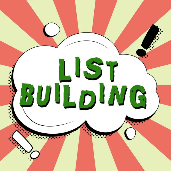 Text Rukopisu List Building Business Concept Database People You Can — Stock fotografie