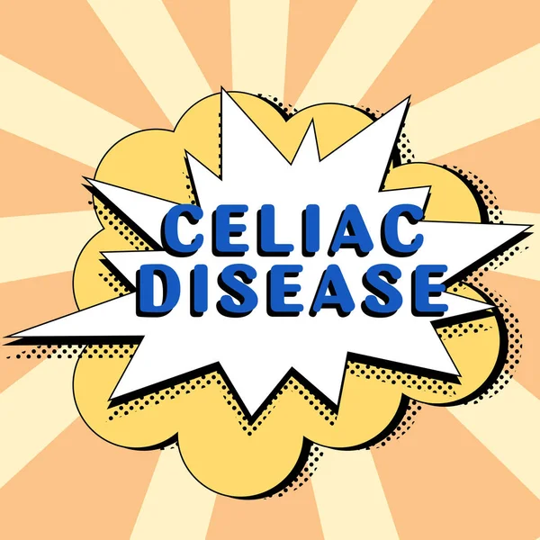 Inspiration Showing Sign Celiac Disease Concept Meaning Small Intestine Hypersensitive — Stock Fotó