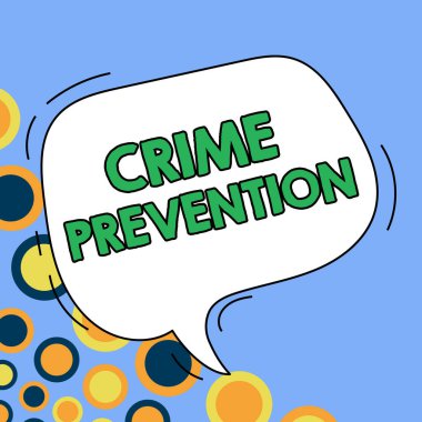 Suç Önleme 'yi sunan metin başlığı, Federal Suç Eylemleri Üzerine Yazılan Sözcük Yasadışı Faaliyetler Kanunen Cezalandırılabilir