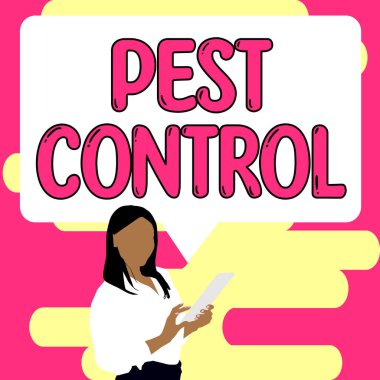 İlham kaynağı olan Haşere Kontrolü 'nü gösteren metin, ekinlere ve hayvanlara saldıran zararlı böcekleri öldürmek anlamına geliyor.