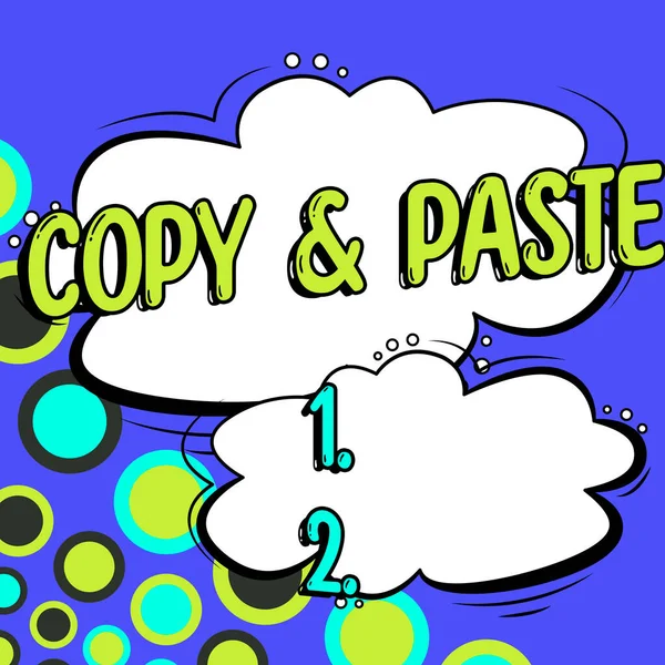 Conceptual Display Copy Paste Business Showcase Imitation Transcript Reproduction Original — 스톡 사진